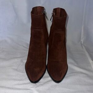 Treasure and bond brown suede ankle boots, size 9.
